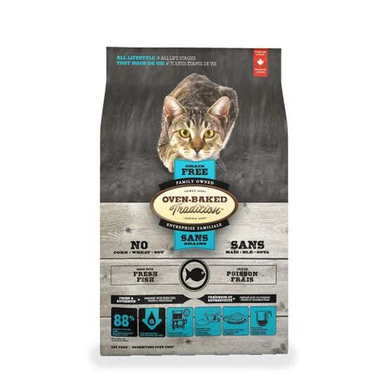 Nourriture pour chats au poisson sans grains 5 lbs - Oven Baked